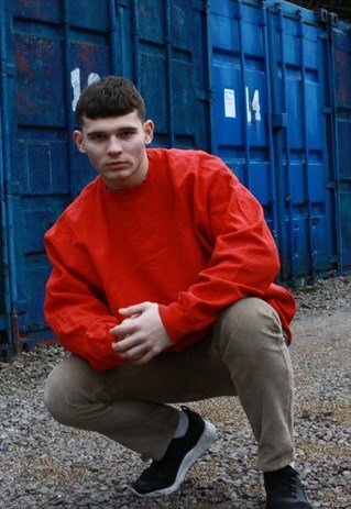 VINTAGE RED CHAMPION SWEATSHIRT
