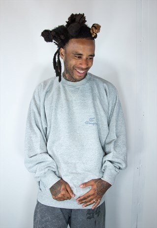 CHAMPION GREY VINTAGE SWEATER