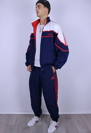VINTAGE ADIDAS ORIGINALS TRACKSUIT JACKET AND JOGGERS PANTS
