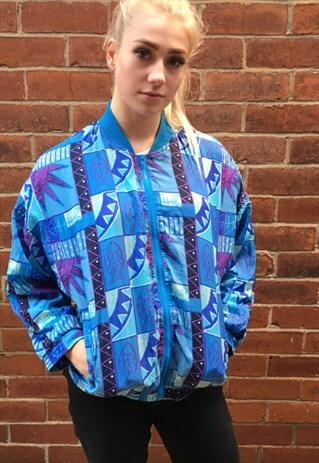 VINTAGE SPORTS AZTEC BOMBER JACKET
