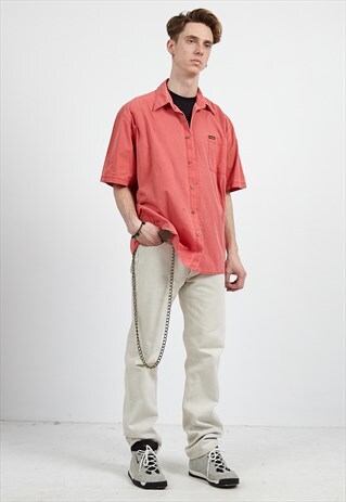 VINTAGE RED WRANGLER SHORT SLEEVE SHIRT