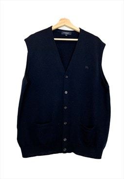 Unisex blue vintage Burberry vest. Size L
