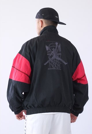 VINTAGE MENS JORDAN BY NIKE BIG LOGO TRACK SUIT JACKET