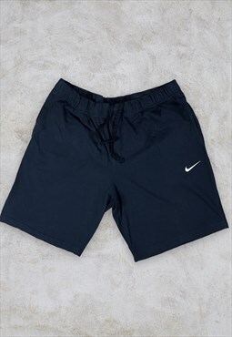 Vintage Black Nike Shorts Soft Cotton XL
