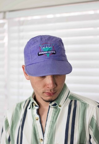 VINTAGE LOGO SKI RESORT BASEBALL CAP HAT 90S X 2.2
