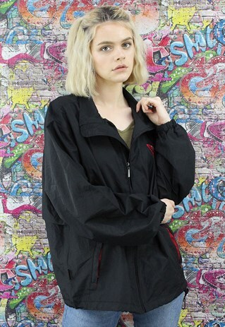 VINTAGE 90S SHELL JACKET / WIND BREAKER. UNISEX SPORTSWEAR.