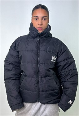 Black 90s Helly Hansen / White Reversible Puffer Jacket Coat