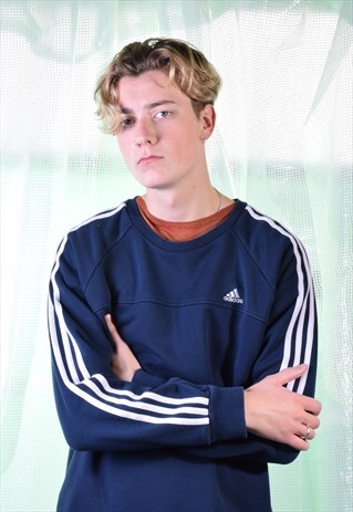 VINTAGE ADIDAS NAVY SWEATSHIRT