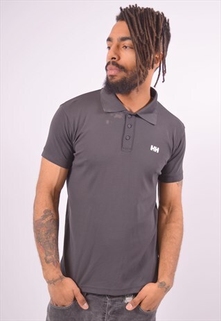 VINTAGE HELLY HANSEN POLO SHIRT GREY