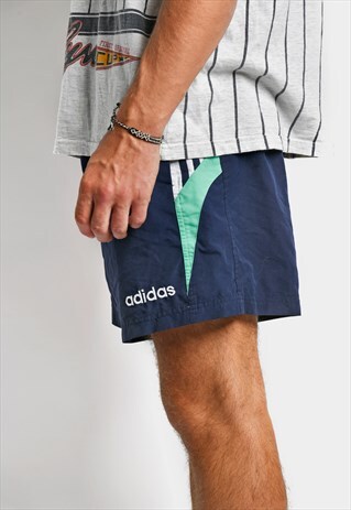 Vintage ADIDAS shorts for men in navy blue vintage retro