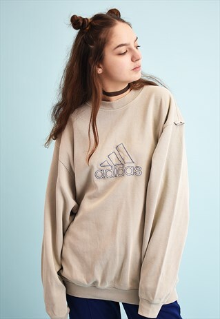 90'S RETRO ADIDAS ATHLEISURE NEUTRAL SWEATSHIRT JUMPER