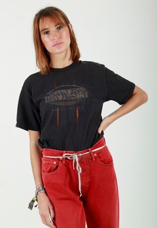 VINTAGE HARLEY DAVIDSON PRINT TSHIRT
