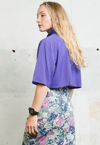 REWORKED VINTAGE 90S CROPPED SHIRT
