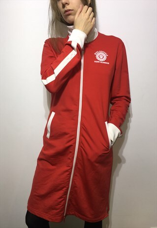 VINTAGE 90' BEAUTIFUL SPORT RED DRESS