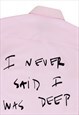 LYRIC SHIRT PINK