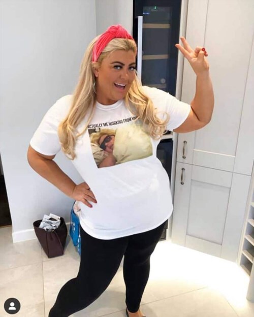 GEMMA COLLINS SPOTTED IN THE HIGH KNOT LUXURY VELVET HEADBAND