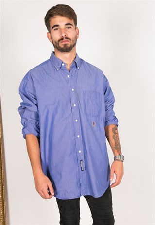 VINTAGE 80S TOMMY HILFIGER SHIRT /R02687