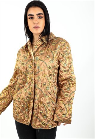 VINTAGE PATTERNED QUILTED JACKET NJ131