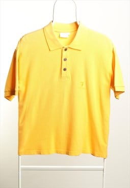 Vintage Trussardi Polo Shirt Logo Yellow