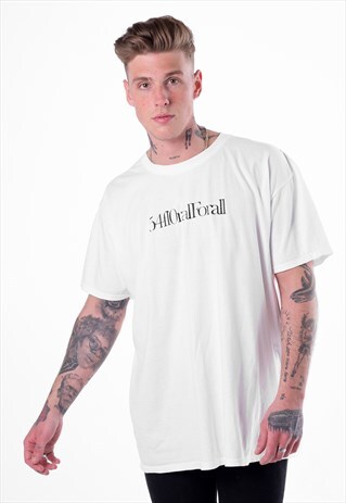 SLOGAN GRAPHIC FOR ALL T-SHIRT - WHITE/BLACK