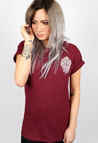 LOCK MAROON T-SHIRT