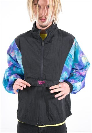VINTAGE 90S 1/4 ZIP REEBOK JACKET / S3853