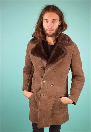 VINTAGE 90'S SHEARLING COAT