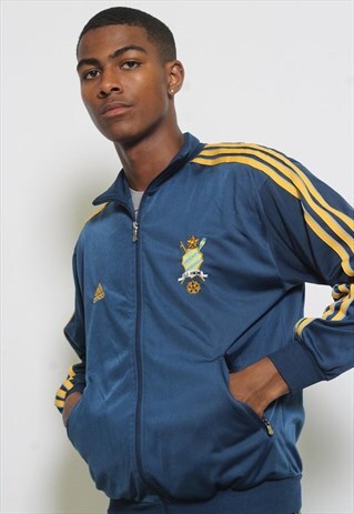 VINTAGE ADIDAS TRACK JACKET BLUE