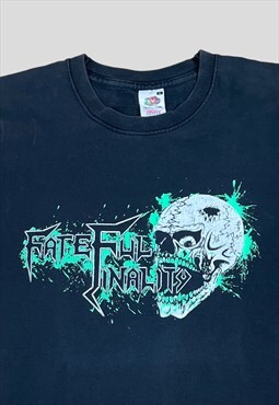 Fatal Finality Black t-shirt  Double sided screen print 