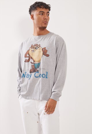 VINTAGE TASMANIAN DEVIL GRAPHIC LONG SLEEVE TOP