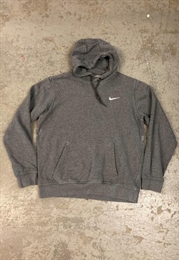 Vintage Nike Hoodie Grey with Embroidered Logo