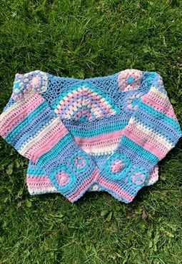 Ziggy handmade Crochet Jumper in pastel 