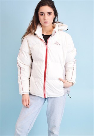 VINTAGE 90'S RETRO KAPPA SPORTS PUFFER PADDED JACKET