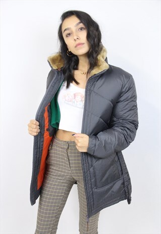 VINTAGE 90S DIADORA GREY BELTED JACKET