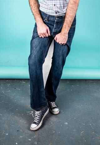 VINTAGE LEVI'S 512 JEANS IN BLUE DENIM