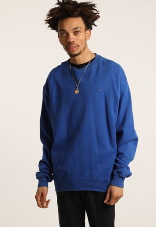VINTAGE CHAMPION EMBROIDERED LOGO SWEATSHIRT