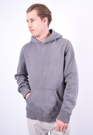 VINTAGE CONVERSE HOODIE JUMPER GREY