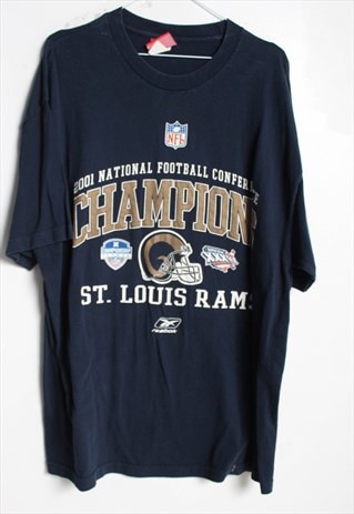 Vintage Reebok St Louis Rams T-Shirt Blue