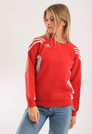 VINTAGE ADIDAS SWEATSHIRT RED