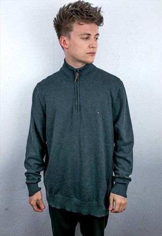 VINTAGE TOMMY HILFIGER 1/4 ZIP JUMPER