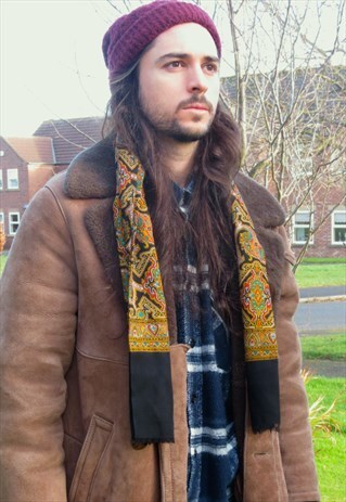 VINTAGE 70S MOD PAISLEY SCARF - SAMMY - INDIE - GENTS