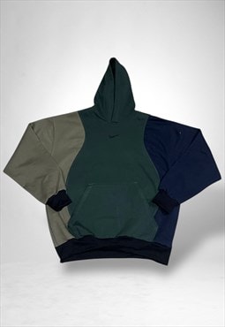 Reworked Nike Embroidered Hooded Sweatshirt