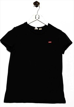 Vintage Levis T-Shirt Logo Look Black