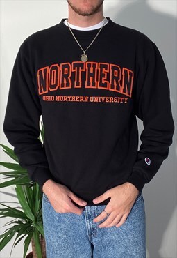 Vintage black/orange champion ohio university sweatshirt 