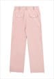 PARACHUTE JOGGERS CARGO POCKET PANTS SKATER TROUSERS IN PINK