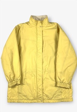 Vintage L.L.BEAN Fleece Lined Coat Yellow Large BV15166