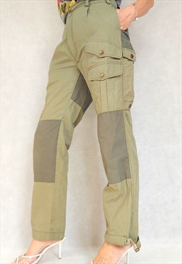 Vintage Army Green Fjall Raven Cargo PAnts, Medium SIze