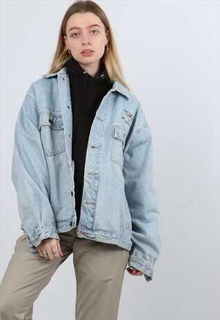 VINTAGE MEDIUM BLUE DENIM JACKET