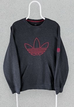 Adidas Originals Grey Sweatshirt Pullover Mens Medium