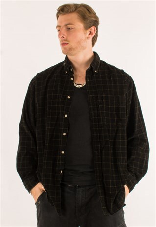 VINTAGE CHECKERED CORDUROY SHIRT